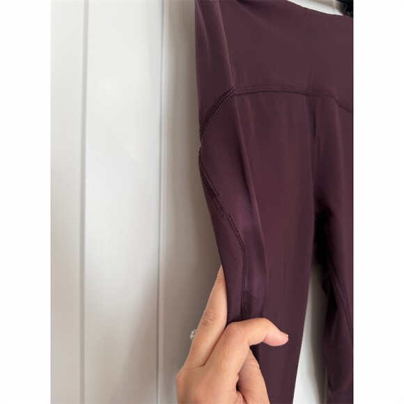 Lululemon Speed Up Tight 4 Black Cherry Women’s 25” Yoga Leggings Gym - Picture 5 of 10